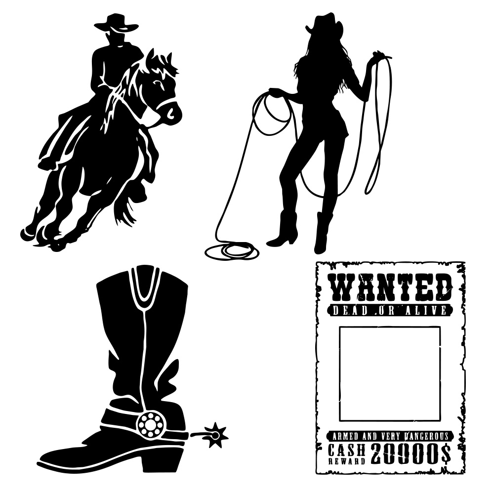 Formes personnalisées Cowboy (01)