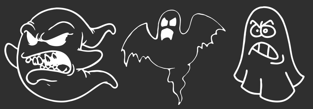 Formes personnalisées Halloween fantomes 03