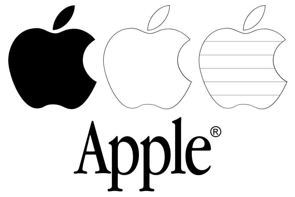 Formes personnalisées Logo Apple
