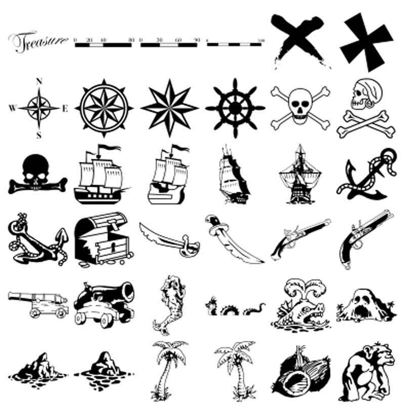 Formes personnalisées Pirates 01