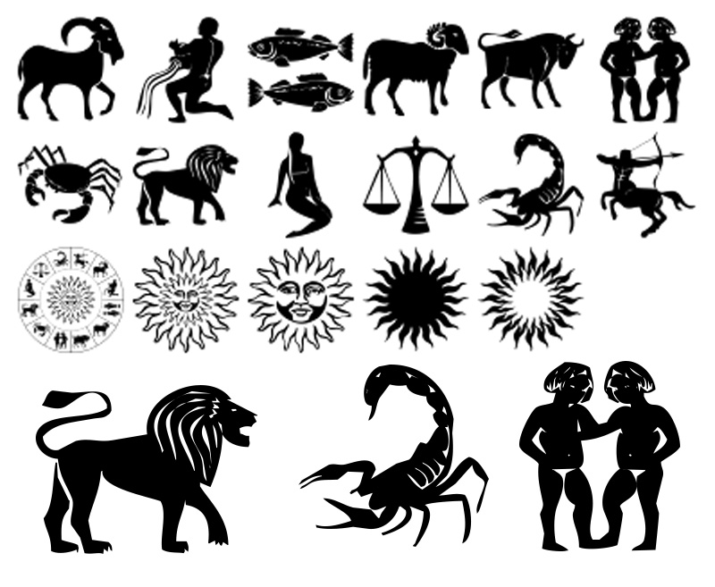 Formes personnalisées Signes du zodiaque 03