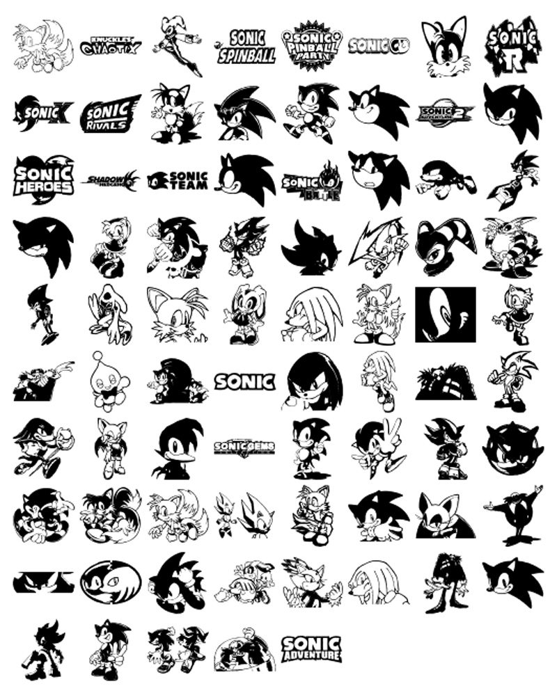 Formes personnalisées Sonic 01