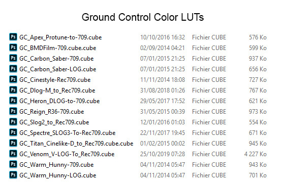 LUTs Ground Control Color