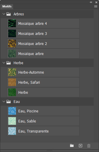Motifs par défaut Motifs par défaut