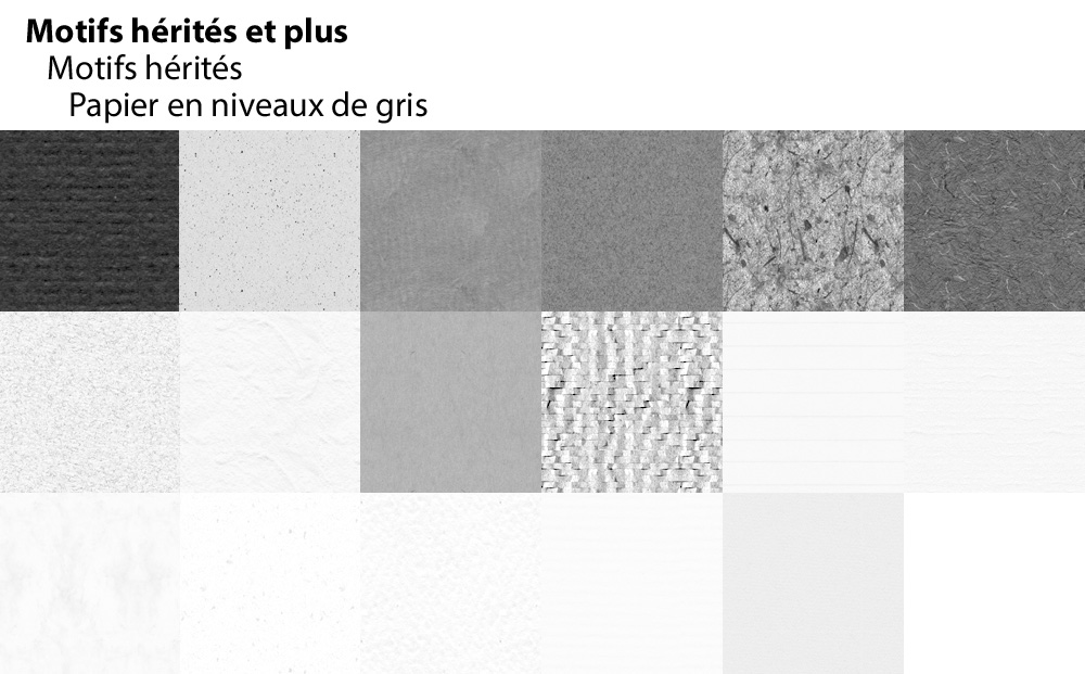 Motifs Papier en niveaux de gris Motifs Papier en niveaux de gris
