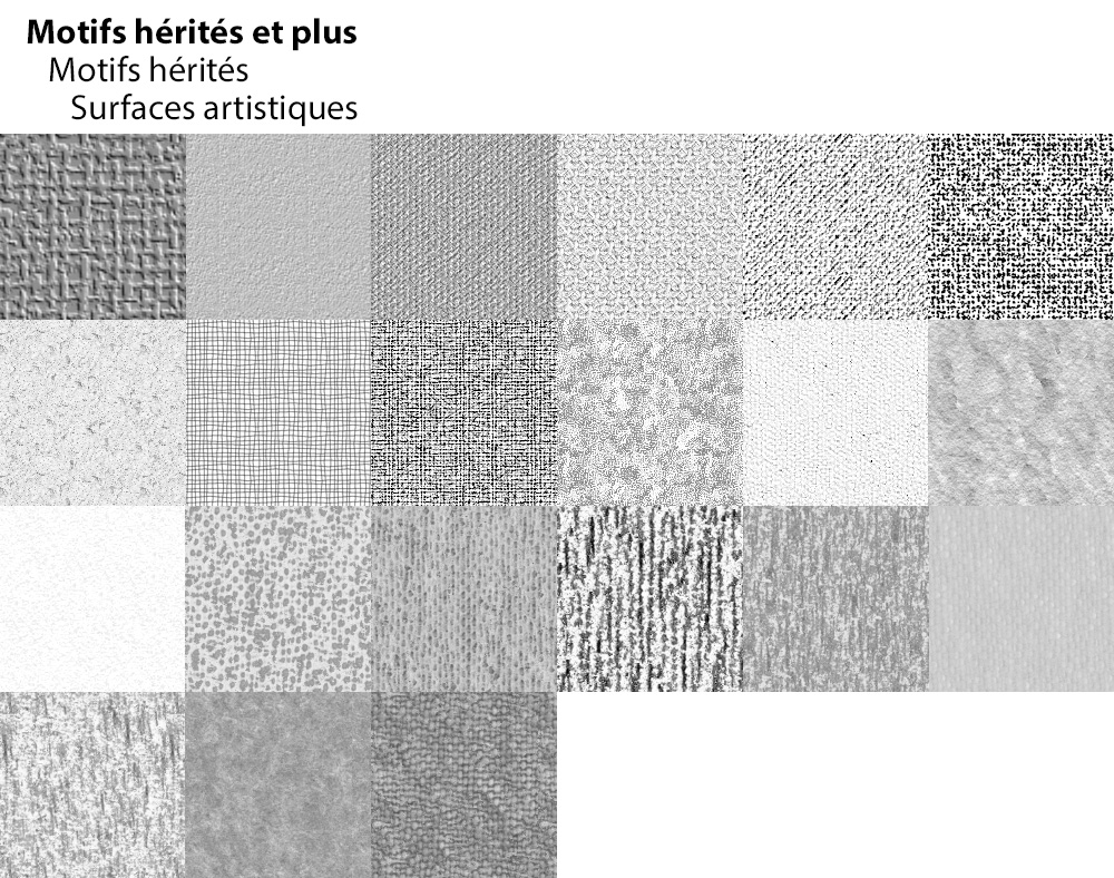 Motifs Surfaces artistiques Motifs Surfaces artistiques