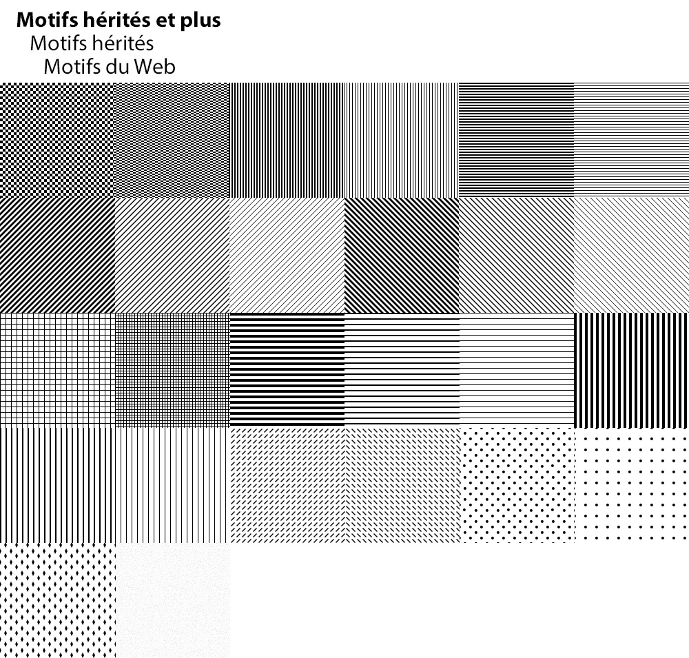 Motifs du Web Motifs du Web