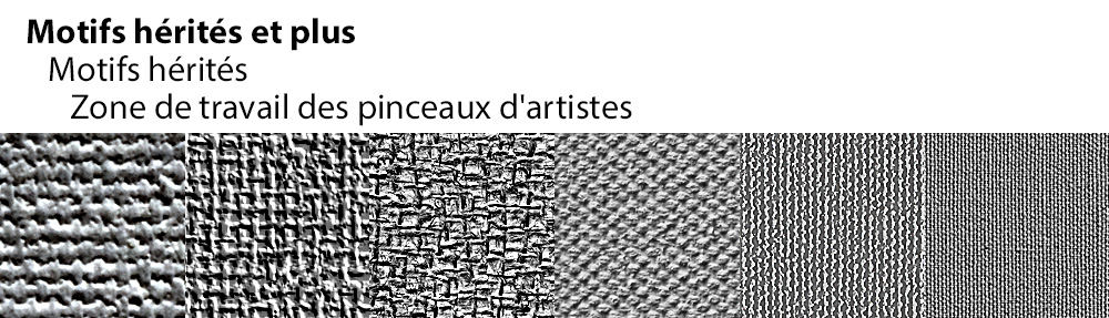 Motifs Zone de travail des pinceaux d'artistes Motifs Zone de travail des pinceaux d'artistes