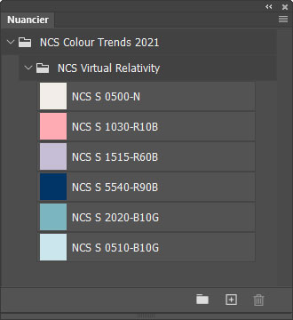 Nuancier NCS Colour Trends 2021