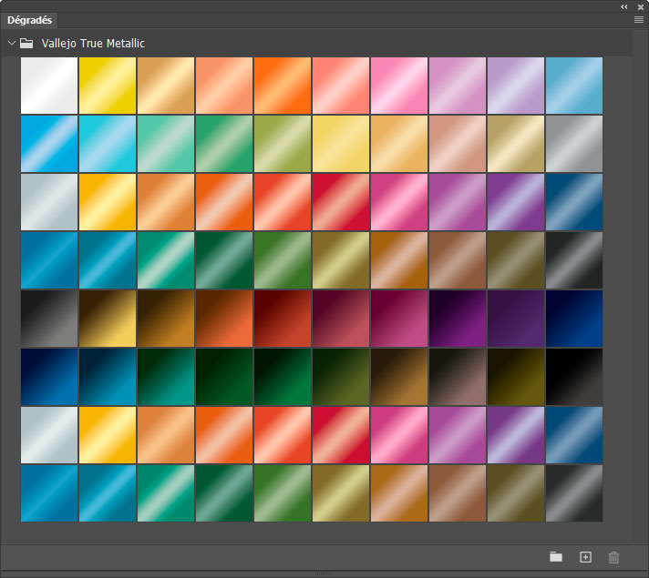 Dégradés Vallejo True Metallic Dégradés Vallejo True Metallic