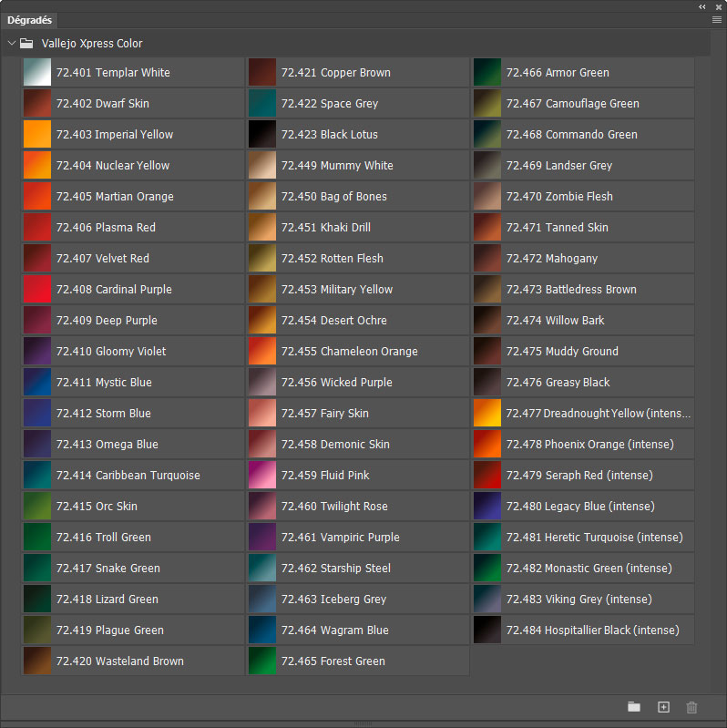 Dégradés Vallejo Xpress Color Dégradés Vallejo Xpress Color