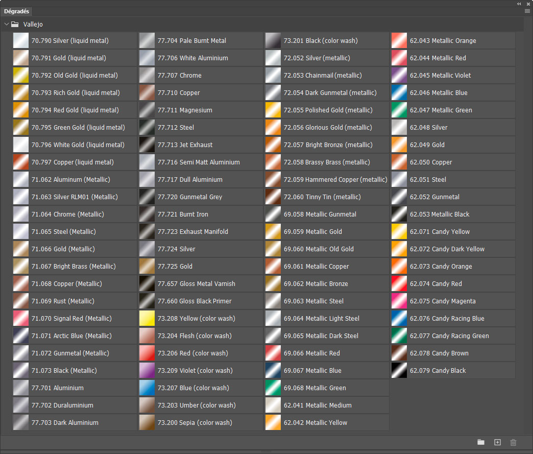 Dégradés Vallejo Dégradés Vallejo