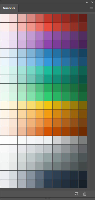 Nuancier Flat Colors Chart