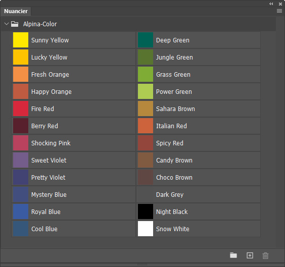 Nuancier Alpina color Nuancier Alpina color