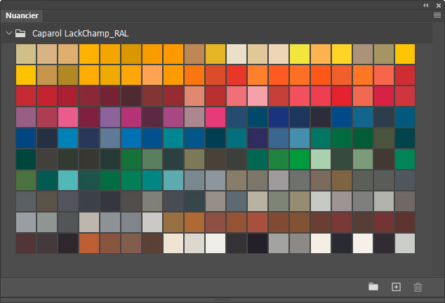 Nuancier Caparol LackChamp_RAL