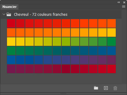 Nuancier Chevreul - 72 couleurs franches Nuancier Chevreul - 72 couleurs franches