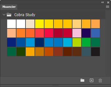 Nuancier Cobra Study Nuancier Cobra Study