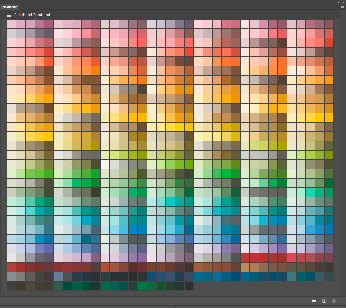Nuancier Colortrend Eurotrend
