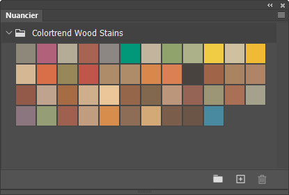 Nuancier Colortrend Wood Stains