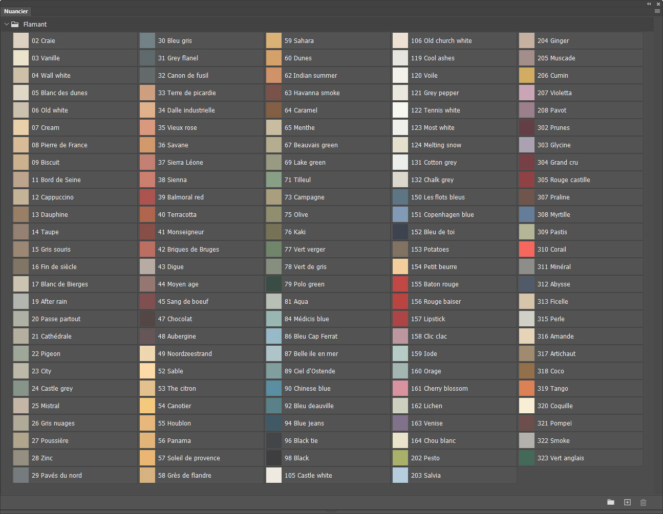 Couleurs Flamant