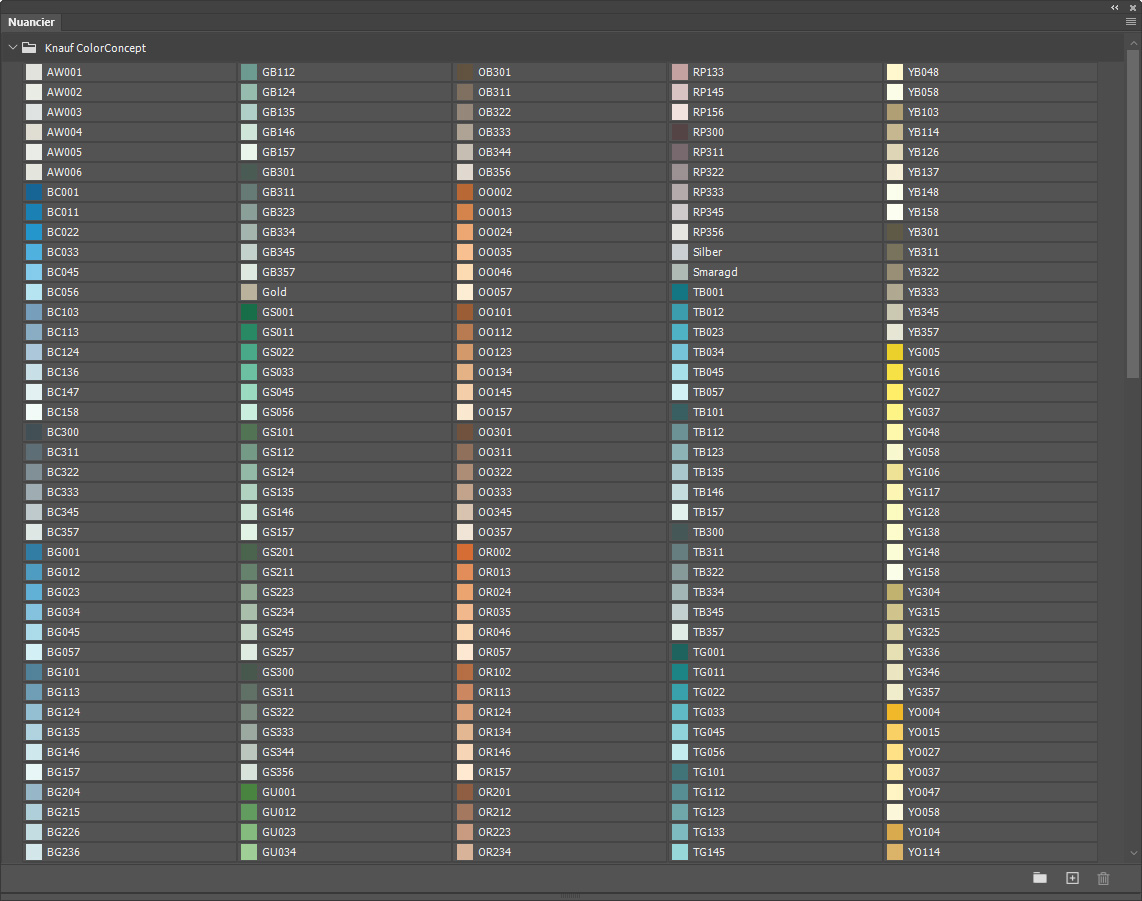 Nuancier ColorConcept