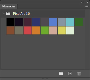 Nuancier PixelArt 16