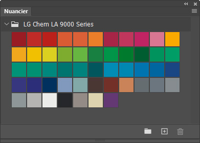 Nuancier LG Chem LA 9000 Series