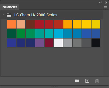 Nuancier LG Chem LK 2000 Series