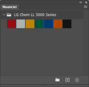 Nuancier LG Chem LL 5000 Series