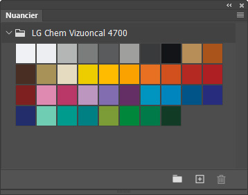 Nuancier LG Chem Vizuoncal 4700