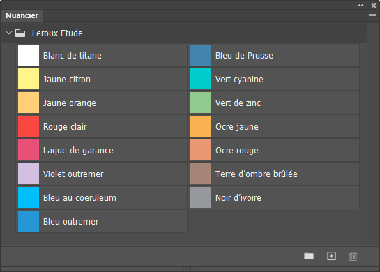 Nuancier Leroux Huile Étude Nuancier Leroux Huile Étude