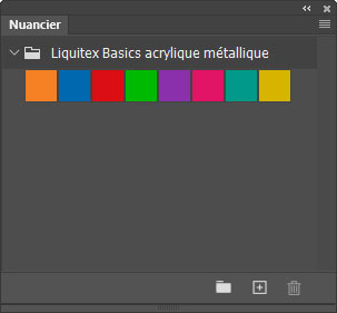 Nuancier Basics acrylique métallique Nuancier Basics acrylique métallique