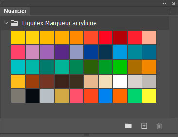 Nuancier Marqueur acrylique Nuancier Marqueur acrylique