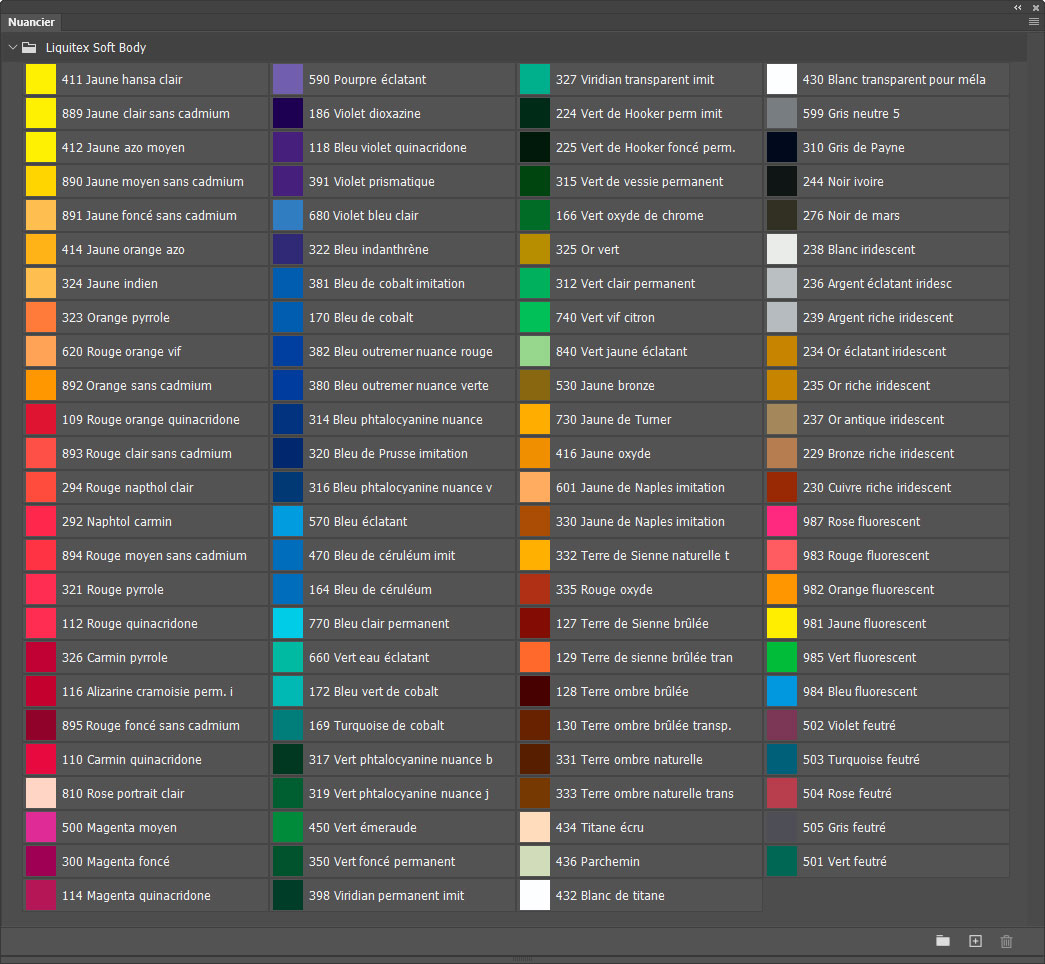 Nuancier Soft Body Nuancier Soft Body