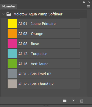 Nuancier Molotow Aqua Pump Softliner Nuancier Molotow Aqua Pump Softliner