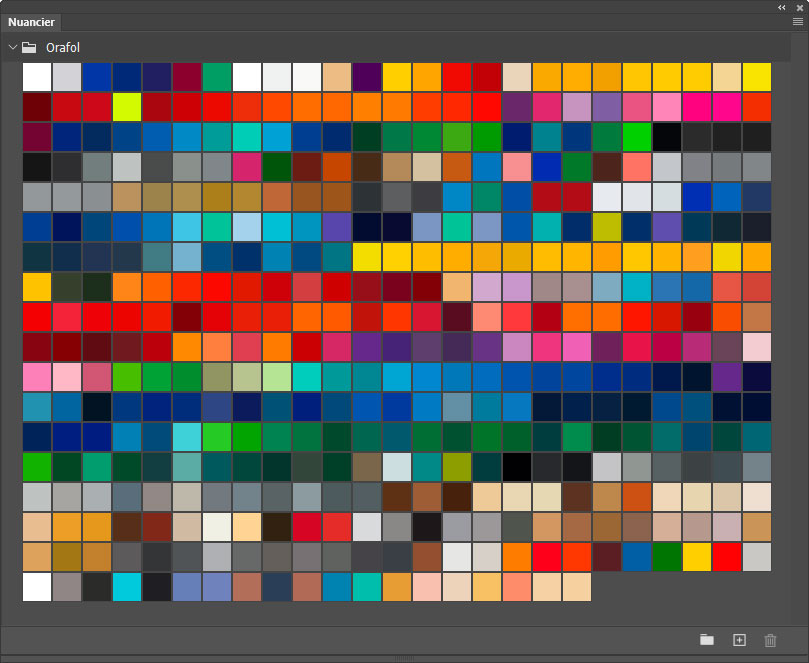 Nuancier Orafol