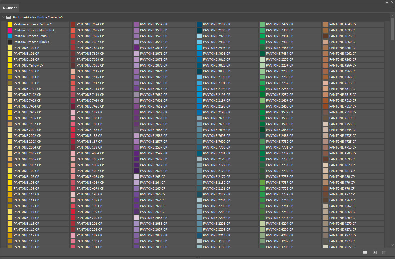 Nuancier Pantone+ Color Bridge Coated - Photoshoplus