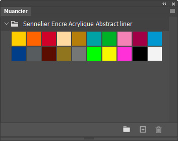 Nuancier Sennelier Encre Acrylique Abstract liner Nuancier Sennelier Encre Acrylique Abstract liner