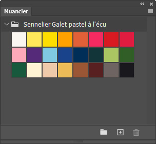 Nuancier Sennelier Galet pastel à l'écu Nuancier Sennelier Galet pastel à l'écu