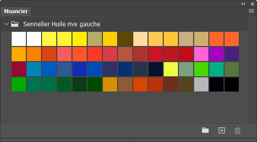 Nuancier Sennelier Huile rive gauche Nuancier Sennelier Huile rive gauche