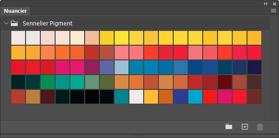 Nuancier Sennelier Pigment Nuancier Sennelier Pigment