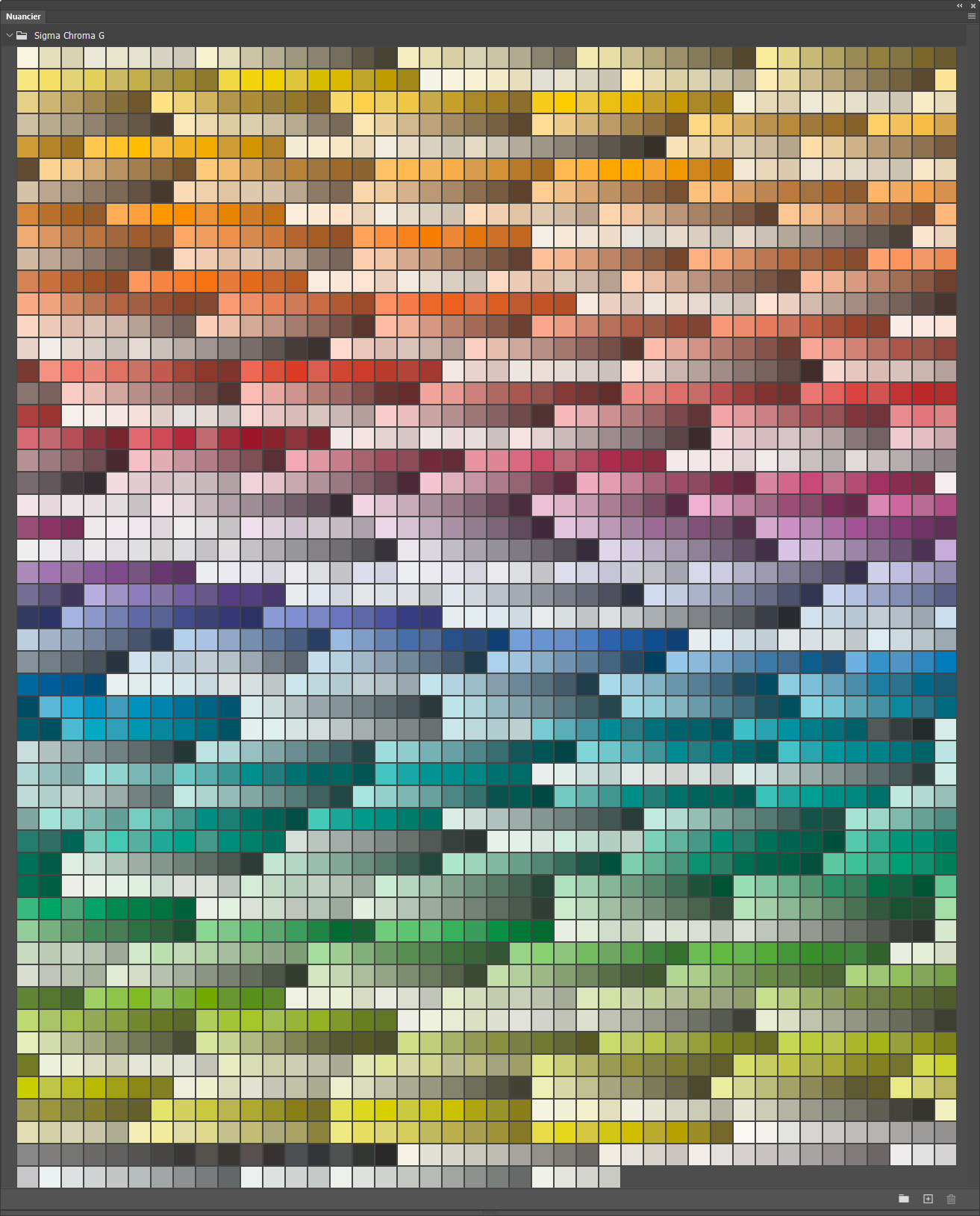 Nuancier Sigma Chroma G (ancien)