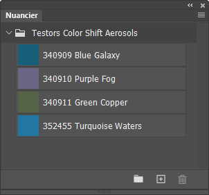 Nuancier Testors Color Shift Aerosols