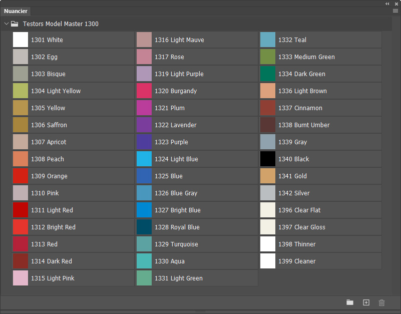Nuancier Model Master 1300 Nuancier Model Master 1300