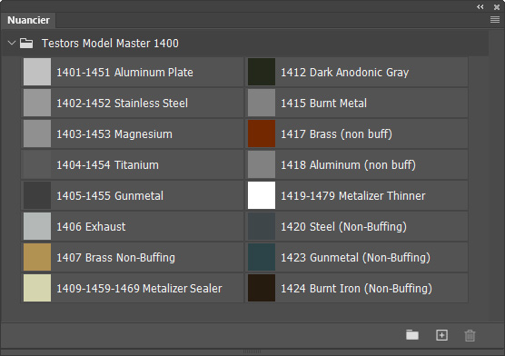 Nuancier Model Master 1400 Nuancier Model Master 1400