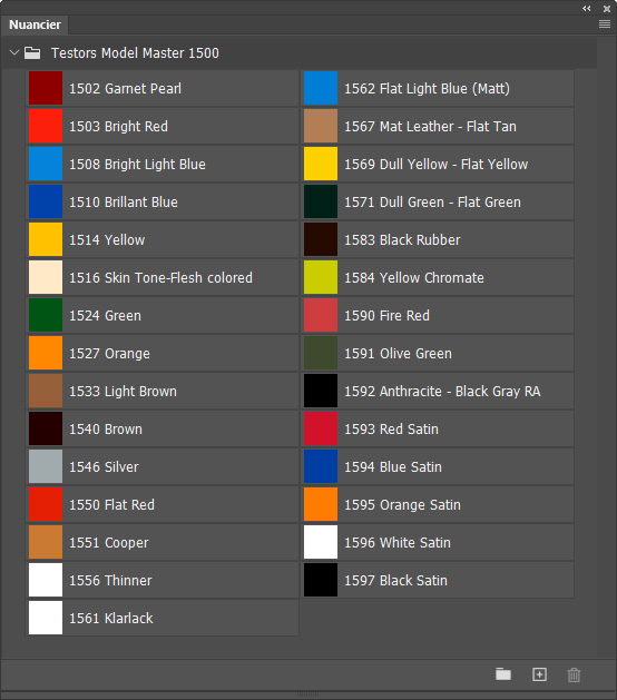 Nuancier Model Master 1500 Nuancier Model Master 1500