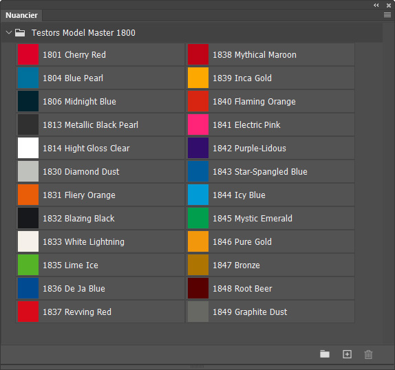 Nuancier Model Master 1800 Nuancier Model Master 1800