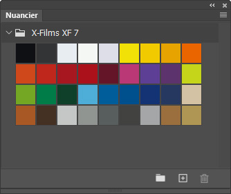 Nuancier X-Films XF 7 Nuancier X-Films XF 7