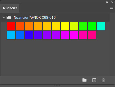 Nuancier AFNOR X08-010