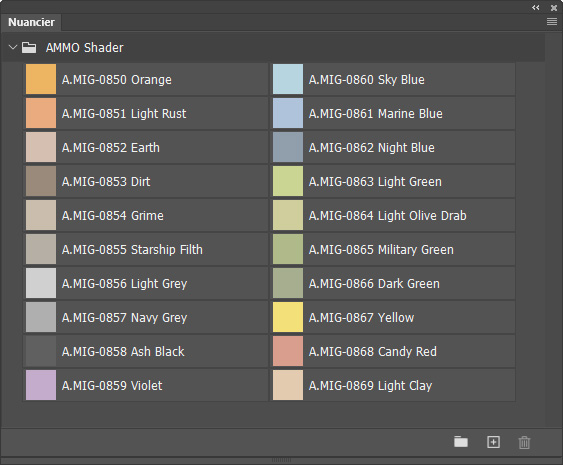 Nuancier AMMO Shader